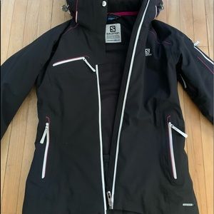 Black Salomon ski jacket size xsmall